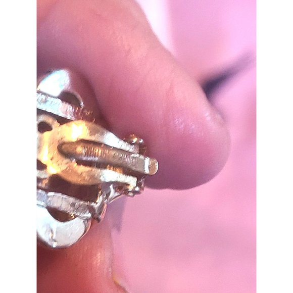 VINTAGE WHITING AND DAVIS EARRINGS - Picture 5 of 7